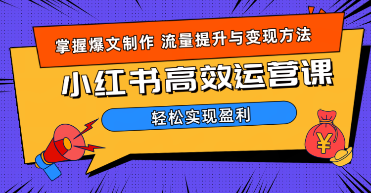 价值980小红书运营操作指南去创吧-网创项目资源站-副业项目-创业项目-搞钱项目黑蛋搞钱