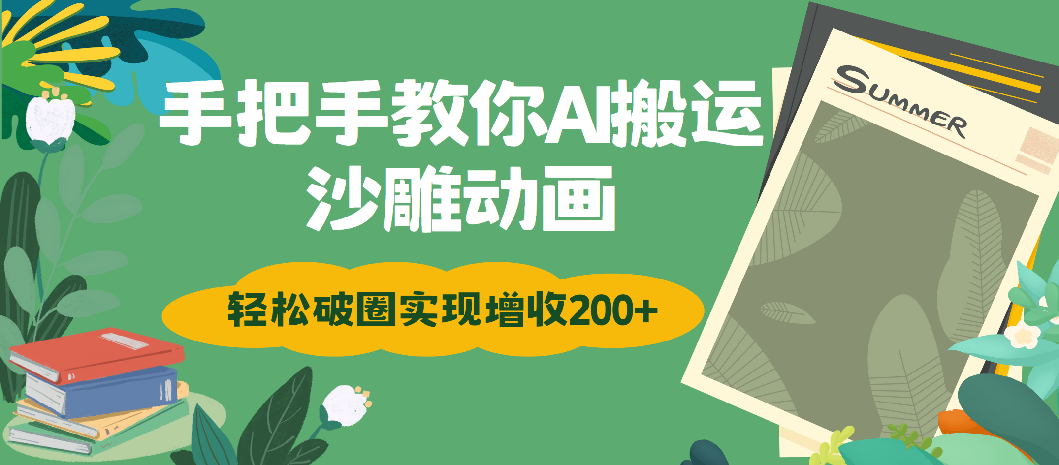 手把手教你用AI搬运沙雕动画轻松破圈实现增收200+去创吧-网创项目资源站-副业项目-创业项目-搞钱项目黑蛋搞钱