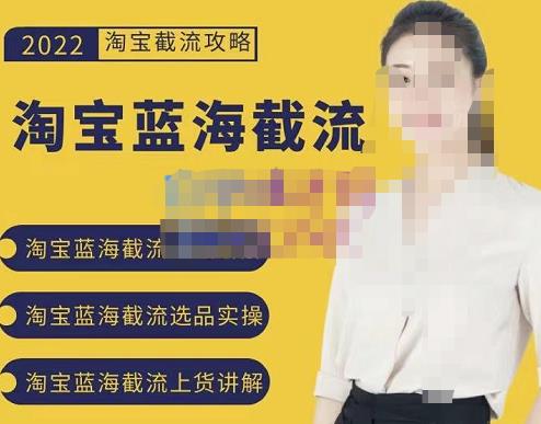 2022淘宝蓝海截流攻略，淘宝蓝海截流选品上货实操讲解去创吧-网创项目资源站-副业项目-创业项目-搞钱项目黑蛋搞钱