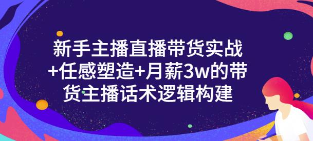 新手主播直播带货实战+信任感塑造+月薪3w的带货主播话术逻辑构建去创吧-网创项目资源站-副业项目-创业项目-搞钱项目黑蛋搞钱