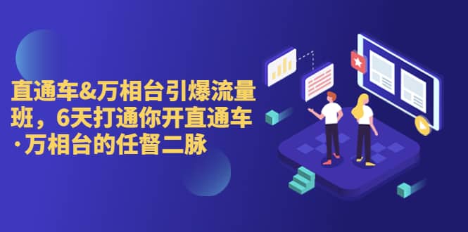 直通车+万相台引爆流量班，6天打通你开直通车·万相台的任督 二脉去创吧-网创项目资源站-副业项目-创业项目-搞钱项目黑蛋搞钱
