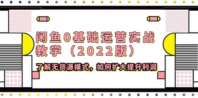 闲鱼0基础运营实战教学（2022版）了解无货源模式，如何扩大提升利润去创吧-网创项目资源站-副业项目-创业项目-搞钱项目黑蛋搞钱