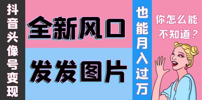 抖音头像号变现0基础教程去创吧-网创项目资源站-副业项目-创业项目-搞钱项目黑蛋搞钱