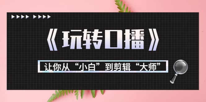 月营业额700万+大佬教您《玩转口播》让你从“小白”到剪辑“大师”去创吧-网创项目资源站-副业项目-创业项目-搞钱项目黑蛋搞钱