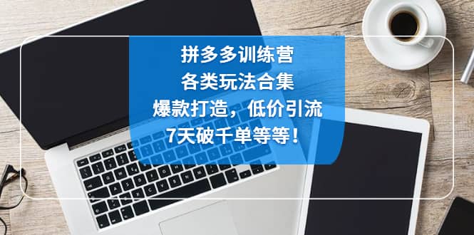 拼多多训练营：各玩法合集，爆款打造，低价引流，7天破千单等等去创吧-网创项目资源站-副业项目-创业项目-搞钱项目黑蛋搞钱