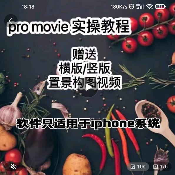 漆十二美食摄影，25​节promovie实操高手课节去创吧-网创项目资源站-副业项目-创业项目-搞钱项目黑蛋搞钱