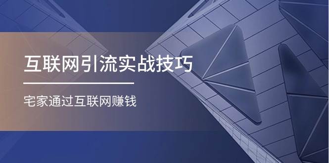 互联网引流实操技巧(适合微商，吸引宝妈)，宅家通过互联网赚钱（17节）去创吧-网创项目资源站-副业项目-创业项目-搞钱项目黑蛋搞钱