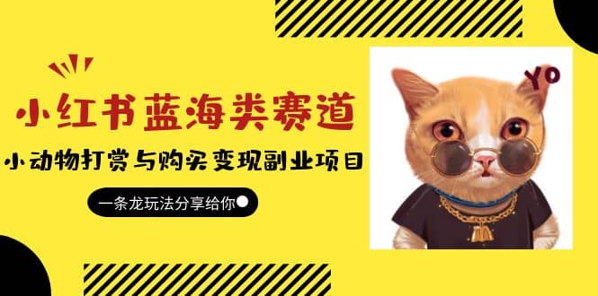 小红书蓝海类赛道：小动物打赏与购买变现副业项目，一条龙玩法分享给你去创吧-网创项目资源站-副业项目-创业项目-搞钱项目黑蛋搞钱