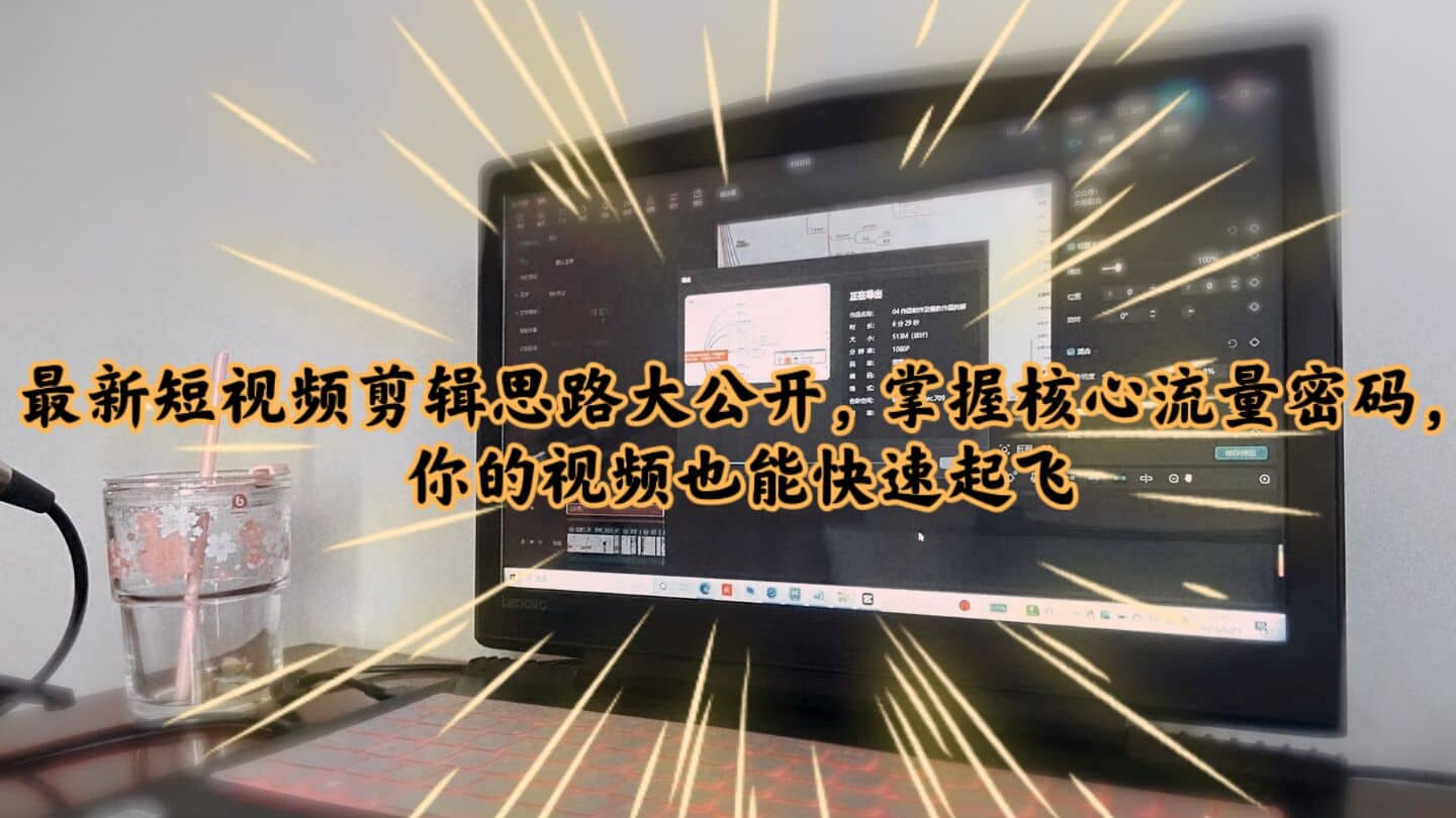 最新短视频剪辑思路大公开，掌握核心流量密码，你的视频也能快速起飞去创吧-网创项目资源站-副业项目-创业项目-搞钱项目黑蛋搞钱