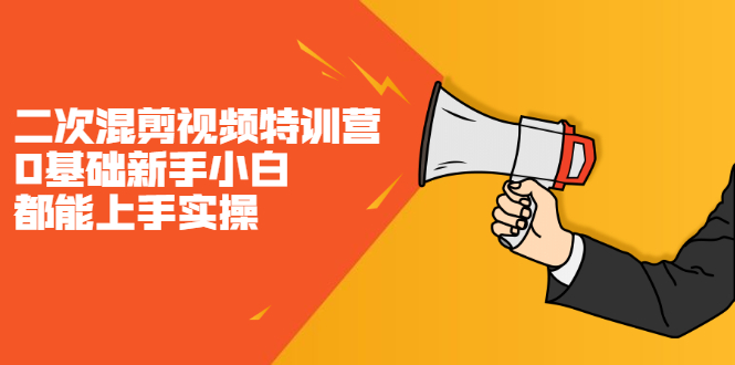 二次混剪视频特训营，0基础新手小白都能上手实操，两天开干去创吧-网创项目资源站-副业项目-创业项目-搞钱项目黑蛋搞钱