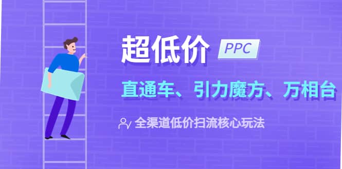 2023超低价·ppc—“直通车、引力魔方、万相台”全渠道·低价扫流核心玩法去创吧-网创项目资源站-副业项目-创业项目-搞钱项目黑蛋搞钱