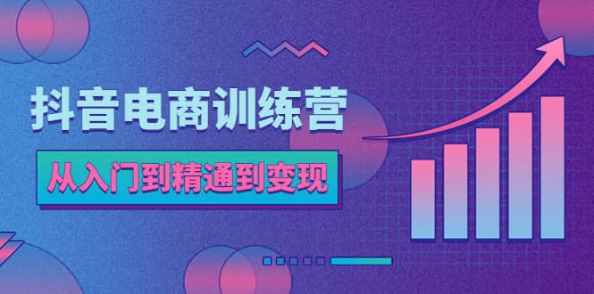 抖音电商训练营：从入门到精通，从账号定位到流量变现，抖店运营实操去创吧-网创项目资源站-副业项目-创业项目-搞钱项目黑蛋搞钱