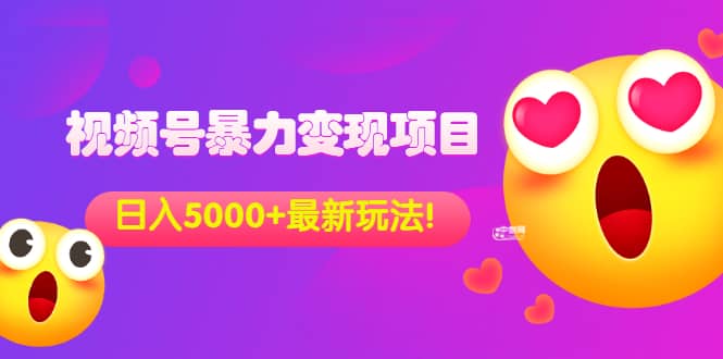 外面收费699的视频号暴力变现项目，日入5000+，简单易操作当天见效果去创吧-网创项目资源站-副业项目-创业项目-搞钱项目黑蛋搞钱