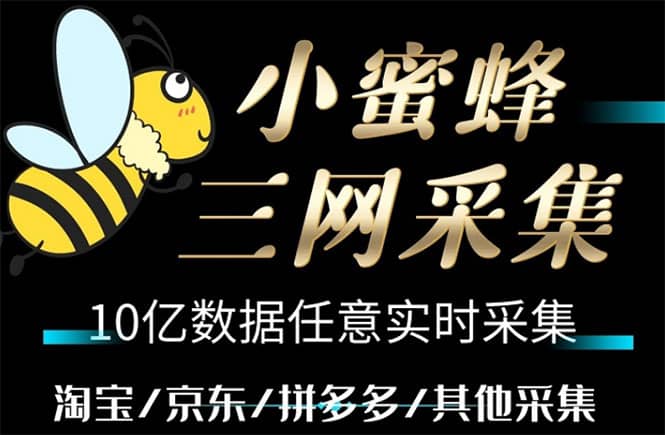 小蜜蜂三网采集，全新采集客源京东拼多多淘宝客户一键导出去创吧-网创项目资源站-副业项目-创业项目-搞钱项目黑蛋搞钱