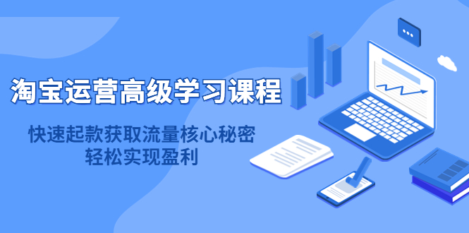 淘宝运营高级学习课程：快速获取流量核心秘密，轻松实现盈利！去创吧-网创项目资源站-副业项目-创业项目-搞钱项目黑蛋搞钱