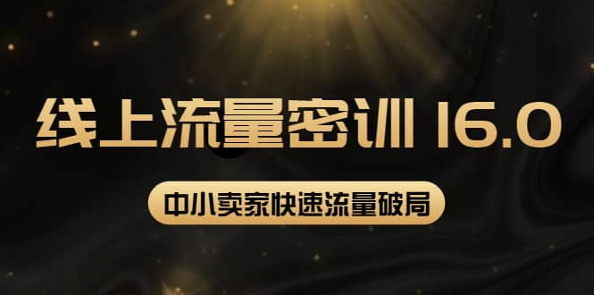 2022秋秋线上流量密训16.0：包含 暴力引流10W+中小卖家流量破局技巧 等等！去创吧-网创项目资源站-副业项目-创业项目-搞钱项目黑蛋搞钱