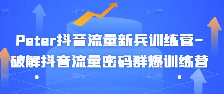 Peter抖音流量新兵训练营-破解抖音流量密码群爆训练营（新兵）去创吧-网创项目资源站-副业项目-创业项目-搞钱项目黑蛋搞钱