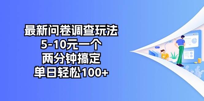 最新问卷调查玩法，5-10元一个，两分钟搞定，单日轻松100+去创吧-网创项目资源站-副业项目-创业项目-搞钱项目黑蛋搞钱