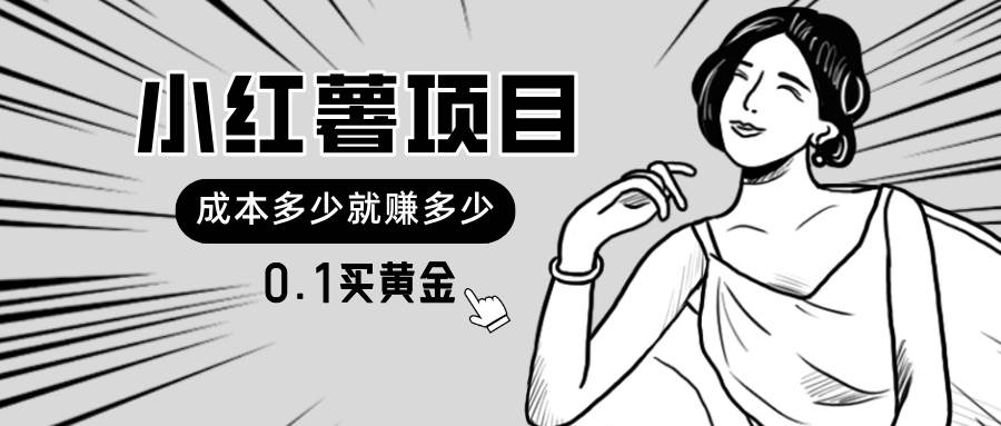 小红薯暴力项目，0.1买黄金。操作简单，日入无上限，可无限扩大。去创吧-网创项目资源站-副业项目-创业项目-搞钱项目黑蛋搞钱
