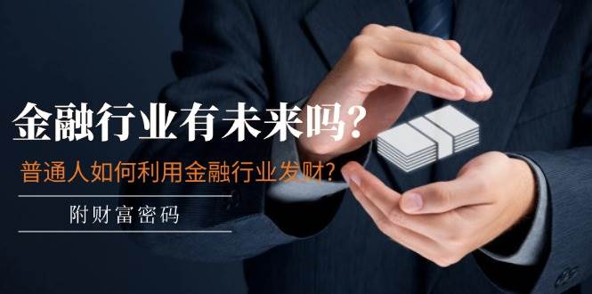 某付费文章：金融行业有未来吗？普通人如何利用金融行业发财?(附财富密码)去创吧-网创项目资源站-副业项目-创业项目-搞钱项目黑蛋搞钱