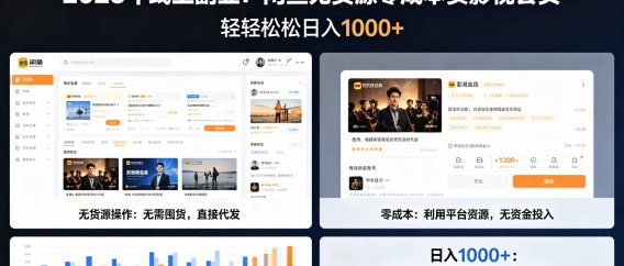 2026年最佳线上副业,咸鱼无货源零成本卖影视会员,轻轻松松日入1000+