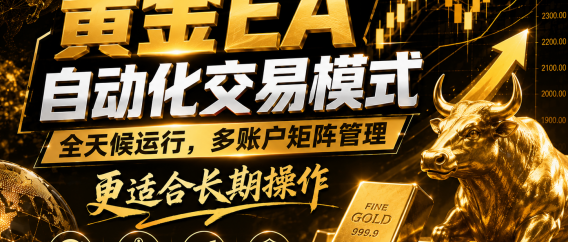 黄金EA量化:多窗口矩阵稳定运行,系统自动执行,收益空间持续放大