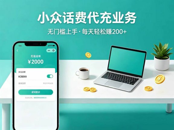 小众话费代充业务,无门槛上手,每天轻松赚 200+